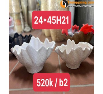 Chậu Composite Cắm Hoa - Chậu Trang Trí Hiện Đại, Đa Dạng Màu Sắc
